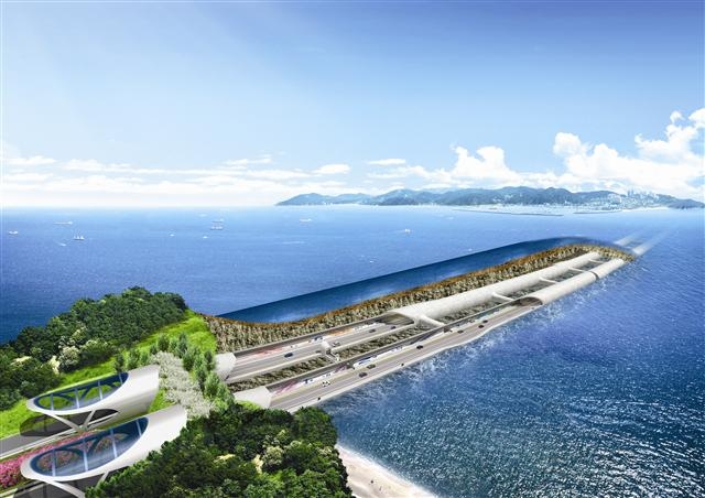 보령해저터널 입체도.