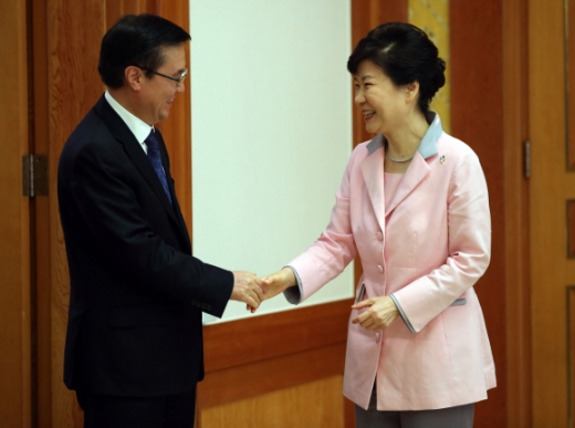 박근혜 대통령, 가오 후청 중국 상무부장 접견