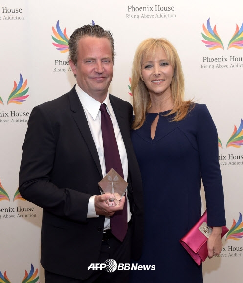 헐리우드 배우 매튜 페리(Matthew Perry)와 리사 쿠드로 (Lisa Kudrow)가 15일(현지시간) 미국 캘리포니아 비버리힐스에서 진행된 제12회 ‘Phoenix House’s Triumph For Teens Awards Gala’ 행사에 참석했다. ⓒ AFPBBNews=News1