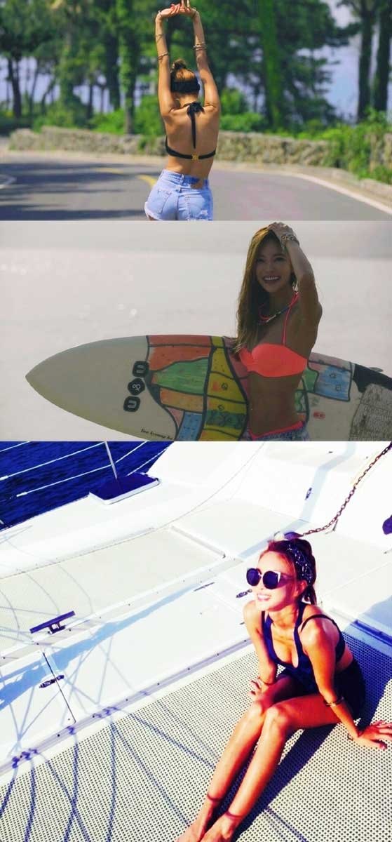 가수 NS윤지가 컴백을 더욱 궁금하게 만드는 실제인 듯 자연스러운 비하인드컷을 공개했다. 사진 출처 = NS윤지 인스타그램