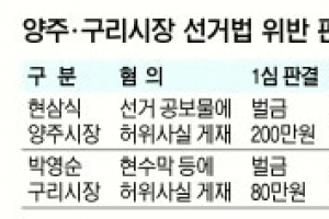 당선무효 위기 단체장 구명운동 도 넘었다
