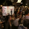 아베, 안보법안 날치기 처리… 시위대 6만명 “전쟁 법안” 항의