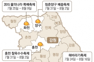 청정바다·계곡… 강원 여름 축제 속으로