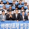 野 권역별 비례대표제 도입 촉구