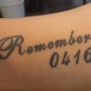 선생님의 네 번째 문신 “Remember 0416”