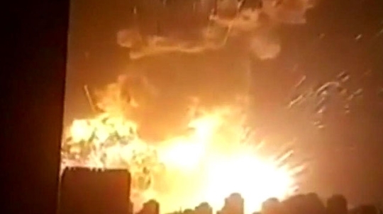 중국 톈진항서 폭발사고