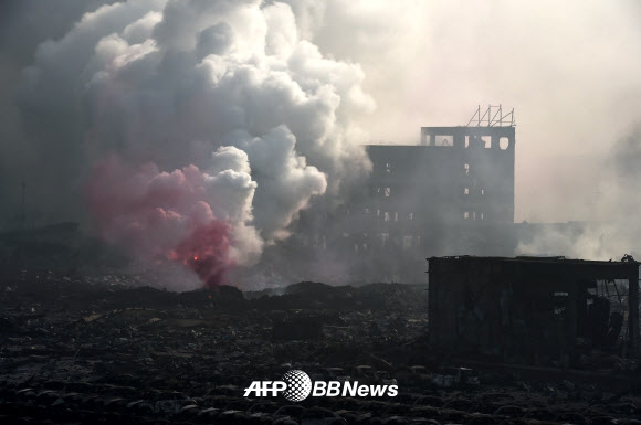 ‘중국 톈진 폭발 사고’ ‘텐진’ ⓒ AFPBBNews=News1