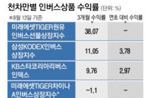 하락장에선 ‘인버스 상품’?… 옥석 가려라