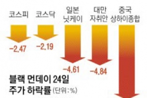 中 증시 폭락…亞 ‘비명’