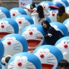 용산 광장 메운 도라에몽 모형 100개