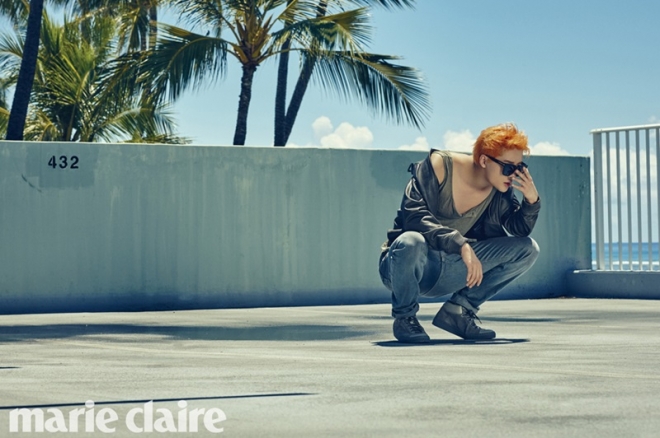 [포토] 김준수, 살짝 오글거리는 포즈. 마리끌레르 제공