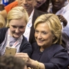 Hillary Clinton takes a selfie
