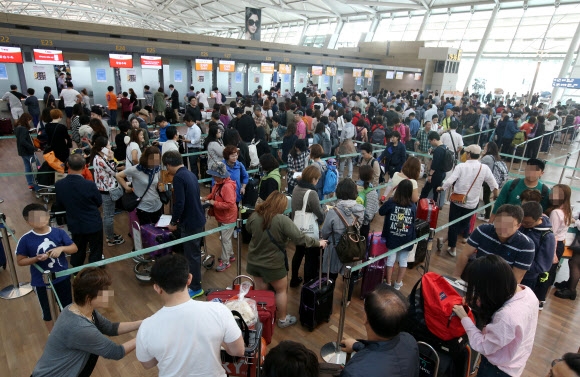 추석 연휴 인천공항 이용객 70만명