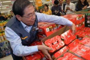 알바 체험하는 박원순 시장