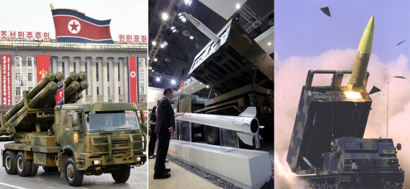 北 300㎜ 방사포 vs 南 천무·에이태킴스