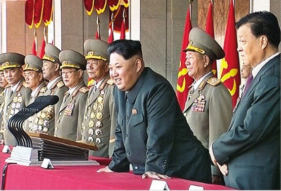 북한 열병식 주석단 주요 인사 