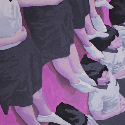 썬썬    소녀 시리즈 #1-1, 31.8 x  31.8cm, 유화,  2015