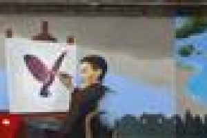 세종대 학생들, 담장에 동화 담았네