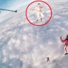 낙하산 없이 4천미터 상공서 아찔한 스카이다이빙