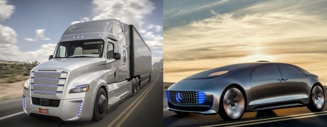 인스퍼레이션 트럭/콘셉트카 F015(출처 Daimler)
