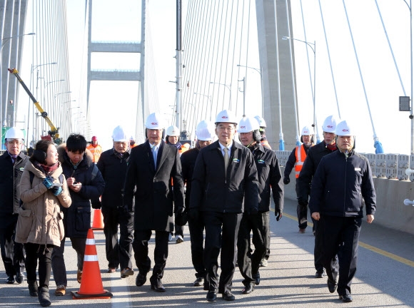 서해대교 현장 점검