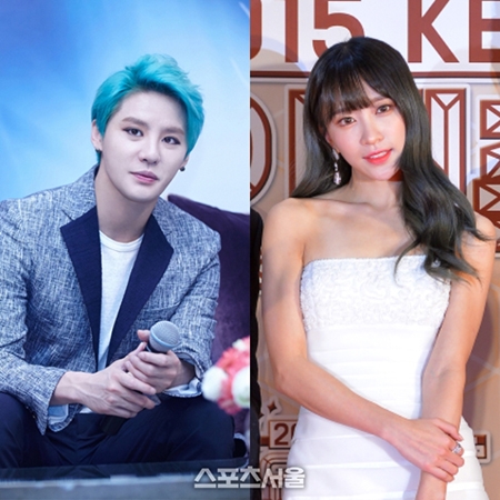 하니 김준수 열애 인정. 스포츠서울 제공