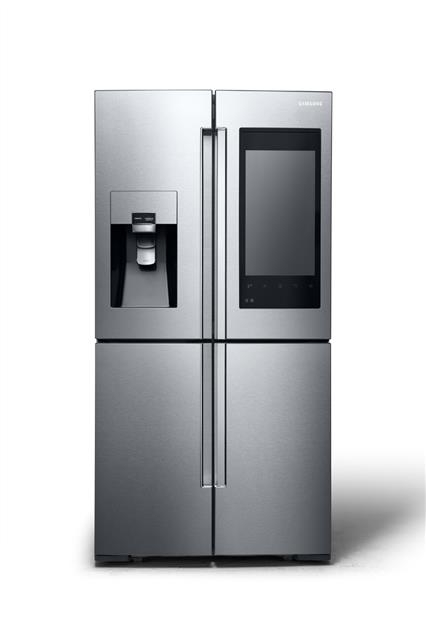 CES에 출품돼 8개 상을 받은 삼성전자의 패밀리 허브 냉장고. 삼성전자 제공