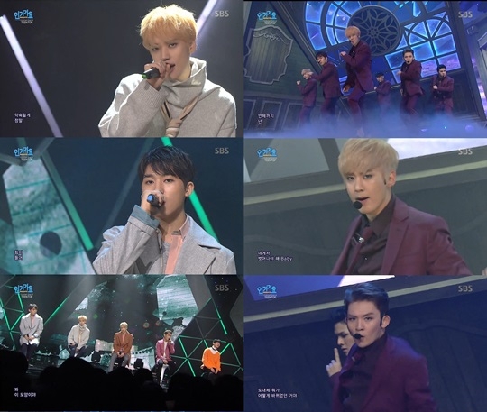 인기가요 틴탑. SBS 캡처.