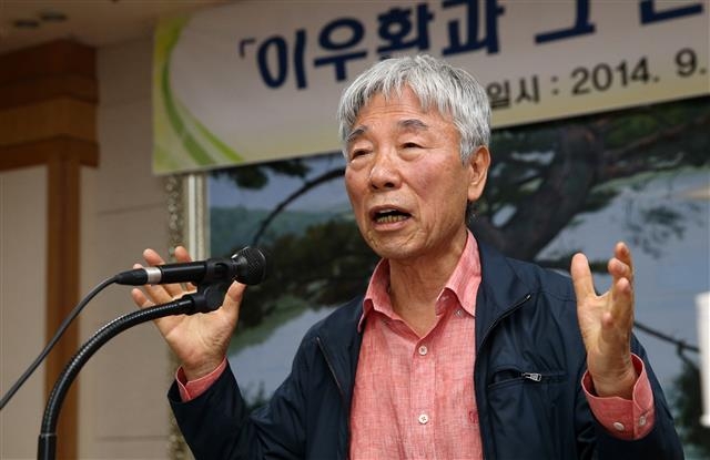 한국 현대미술의 거장으로 꼽히는 이우환 화백. 연합뉴스