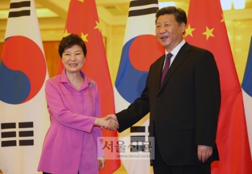 朴대통령과 시진핑 중국 국가주석