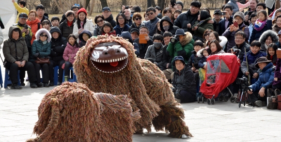 정월대보름 북청사자탈춤 공연