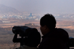 [서울포토]도라산 전망대 찾은 중국인 관광객