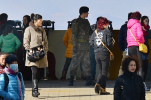 도라산 찾은 중국 관광객