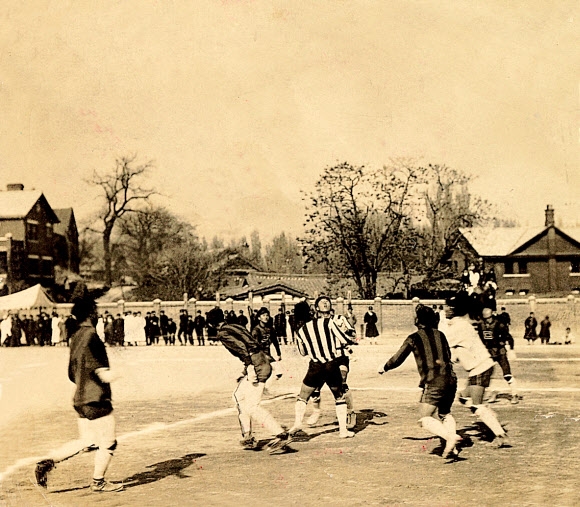 1920년대 조선의 축구 경기 모습