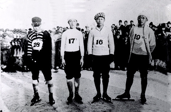 1920년대 조선의 스케이트 선수들