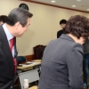 [서울포토] 공천 면접 받는 새누리당 김무성 대표