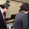 [서울포토] 공천 면접 받는 새누리당 김무성 대표