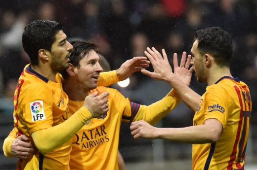 ‘메시 멀티골’ 바르셀로나, 에이바르에 4-0 완승