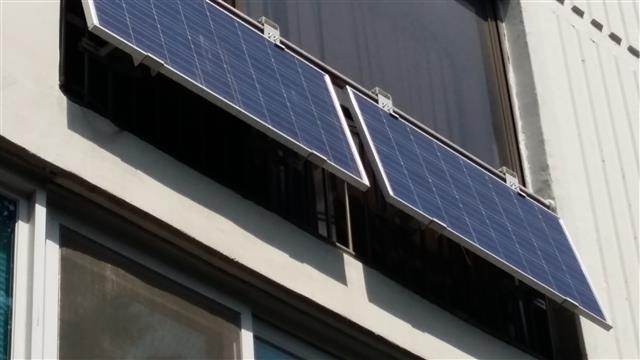 아파트 베란다 설치 태양광 미니 발전소