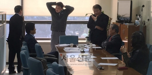 [서울포토] 개성공단 입주기업들 회의
