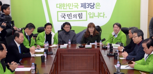 [서울포토] 안철수 대표, 국민의당 최고위원회의 참석