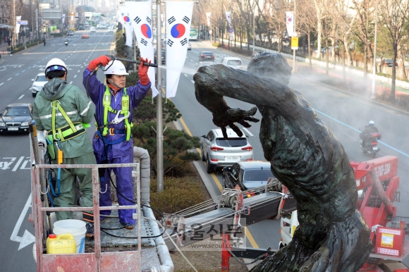 봄맞이 물청소 