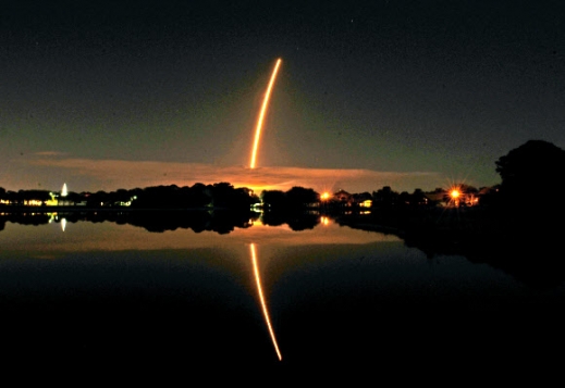 [서울포토]아름다운 곡선 그린 무인 우주화물선