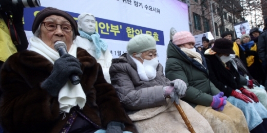 위안부 할머니들 헌법소원. 사진 서울신문 DB