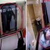 엘리베이터 문 발로 차다 추락한 중국男