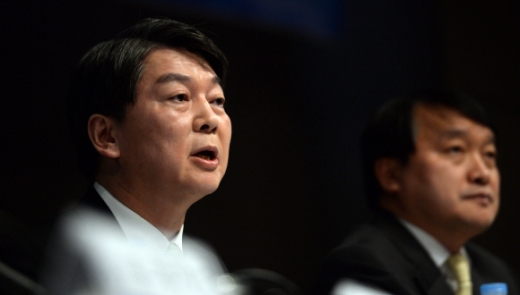 [서울포토] 국민의당 안철수 대표, 관훈토론서 발언