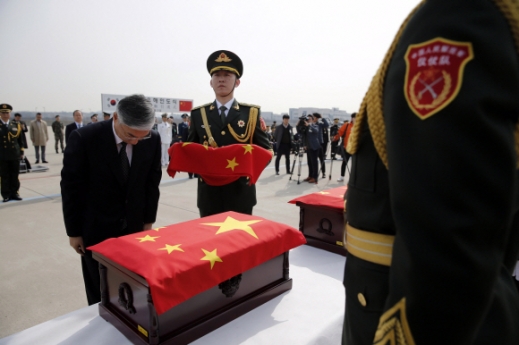 [서울포토] 추궈홍 주한중국대사, 중국군 유해 봉안식 참석