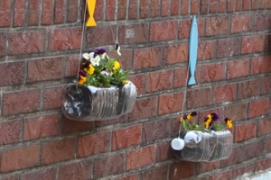 군포 재궁동 칙칙한 골목길 재활용 화분 덕 화려한 변신