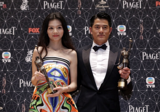 홍콩금상장영화제 두 주인공 궈푸청-제시 리