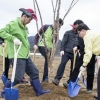산수유 심는 환경부 장관… 영동서 식목행사
